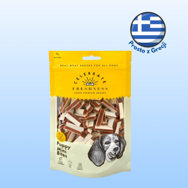 Przysmaki dla psa CELEBRATE puppy mini bites z kurczaka 100g Przysmaki dla psa CELEBRATE puppy mini bites z kurczaka 100g