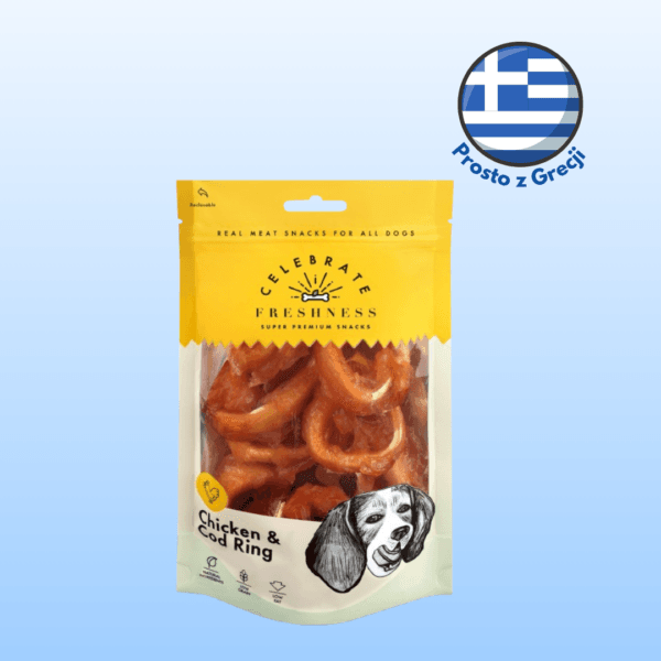 Przysmaki dla psa CELEBRATE ringi z kurczakiem i dorszem 100g Przysmaki dla psa CELEBRATE ringi z kurczakiem i dorszem 100g