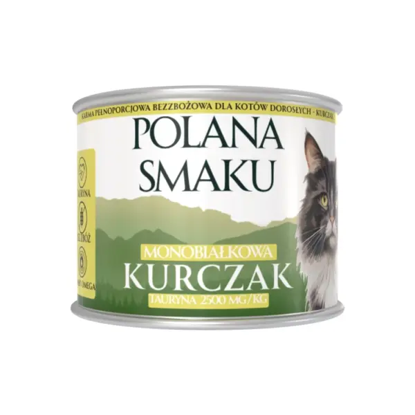 Karma dla kota POLANA SMAKU kurczak 200g Karma dla kota POLANA SMAKU kurczak 200g