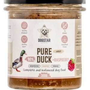Karma dla psa DOGSTAR Pure kaczka z malinami 300g