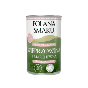 Karma dla psa POLANA SMAKU wieprzowina z marchewką 400g