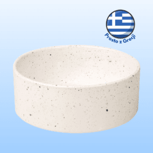 Miska ceramiczna GLEE Spots biała 400ml