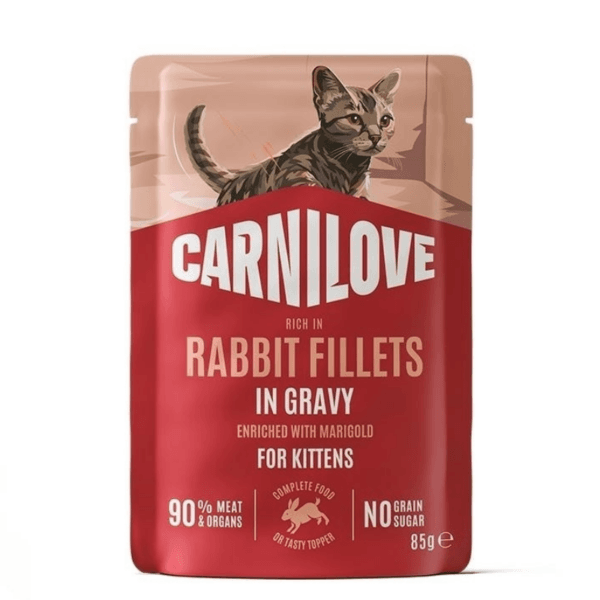 Karma dla kota CARNILOVE kitten królik w sosie 85g Karma dla kota CARNILOVE kitten królik w sosie 85g