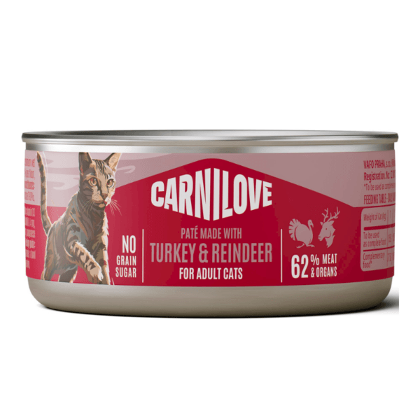 Karma dla kota CARNILOVE indyk renifer 100g