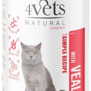 Karma dla kota 4VETS cielęcina 400g
