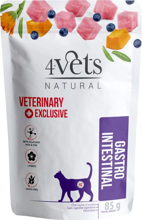 Karma dla kota 4VETS gastro intestinal 85g Karma dla kota 4VETS gastro intestinal 85g