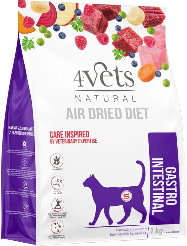 Karma dla kota 4VETS gastro intestinal suszona 1kg