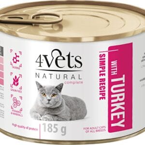 Karma dla kota 4VETS indyk 185g