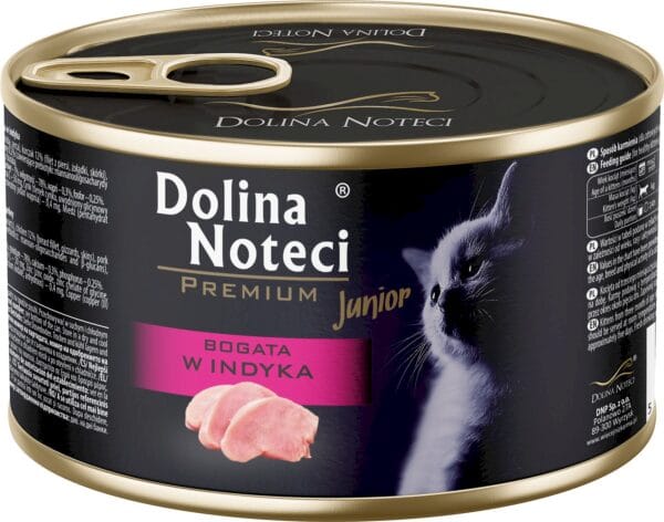 Karma dla kota DOLINA NOTECI junior indyk 185g Karma dla kota DOLINA NOTECI junior indyk 185g