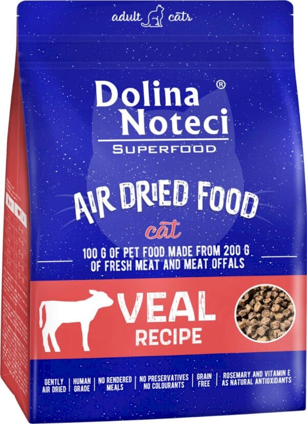 Karma dla kota DOLINA NOTECI superfood danie suszone cielęcina 1kg