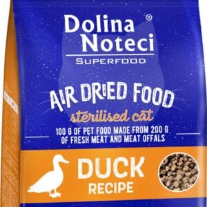 Karma dla kota DOLINA NOTECI superfood sterylizacja suszona kaczka 1kg