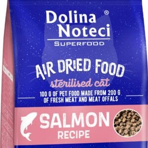 Karma dla kota DOLINA NOTECI superfood sterylizacja suszony łosoś 1kg