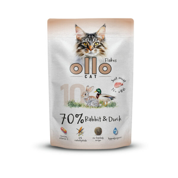 Karma dla kota OLLO królik kaczka 85g