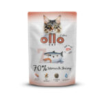 Karma dla kota OLLO łosoś krewetki 85g
