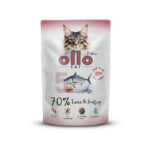 Karma dla kota OLLO tuńczyk przegrzebki 85g