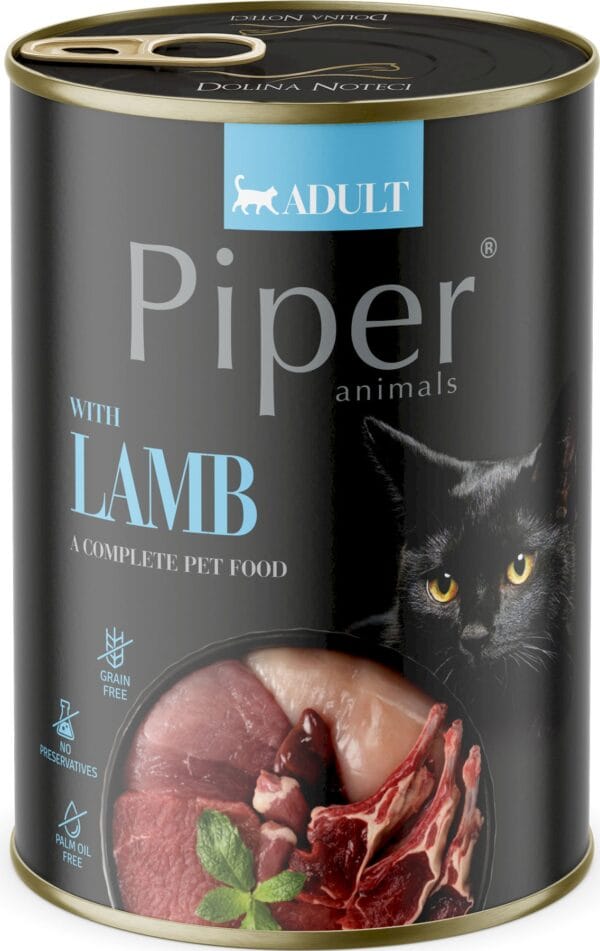 Karma dla kota PIPER jagnięcina 400g