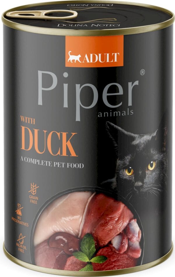 Karma dla kota PIPER kaczka 400g Karma dla kota PIPER kaczka 400g