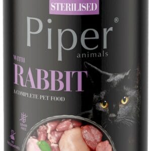 Karma dla kota PIPER sterilised królik 400g