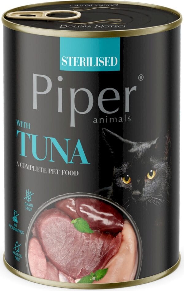 Karma dla kota PIPER sterilised tuńczyk 400g Karma dla kota PIPER sterilised tuńczyk 400g