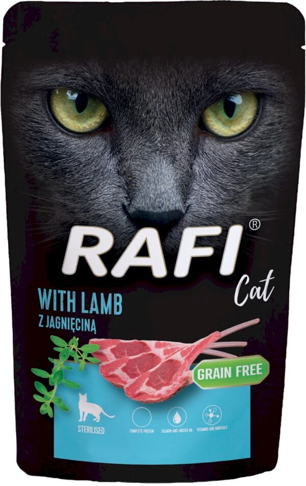Karma dla kota RAFI jagnięcina sterilized 100g