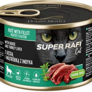 Karma dla kota SUPER RAFI gęś wątróbka z indyka 185g