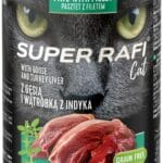 Karma dla kota SUPER RAFI gęś wątróbka z indyka 400g