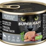 Karma dla kota SUPER RAFI perliczka serca kaczki 185g