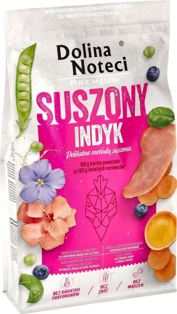 Karma dla psa DOLINA NOTECI premium suszona indyk 9kg
