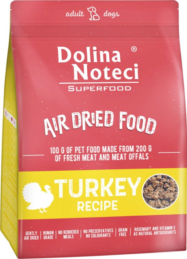 Karma dla psa DOLINA NOTECI superfood danie z indyka 1kg Karma dla psa DOLINA NOTECI superfood danie z indyka 1kg