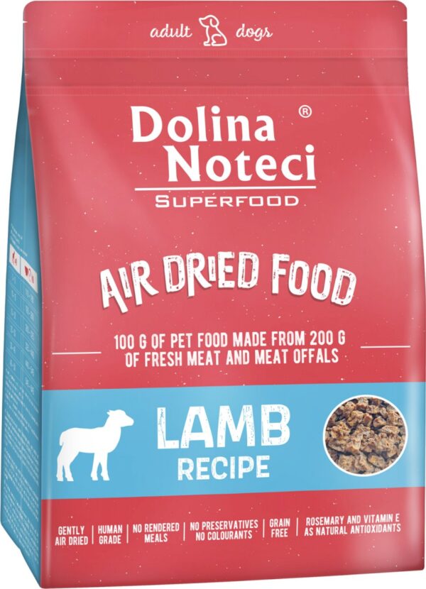 Karma dla psa DOLINA NOTECI superfood danie z jagnięciny 1kg