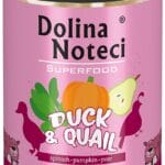 Karma dla psa DOLINA NOTECI superfood kaczka przepiórka 800g