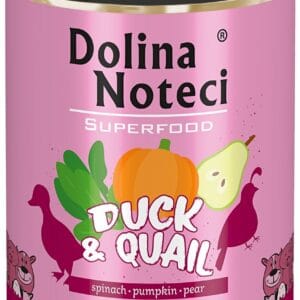 Karma dla psa DOLINA NOTECI superfood kaczka przepiórka 800g