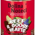 Karma dla psa DOLINA NOTECI superfood wołowina serca gęsi 800g