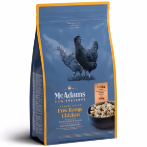 Karma dla psa MCADAMS Freeze Dried liofilizowana kurczak z warzywami 400g