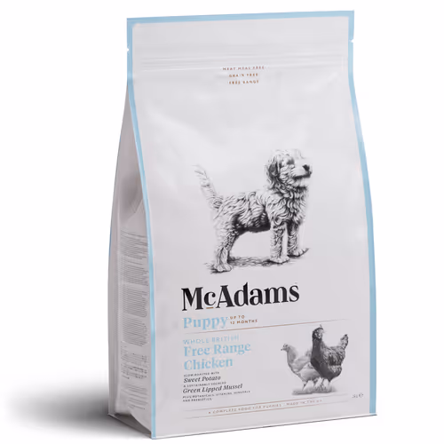 Karma dla psa MCADAMS Puppy wypiekana kurczak z wolnego wybiegu 5kg Karma dla psa MCADAMS Puppy wypiekana kurczak z wolnego wybiegu 5kg