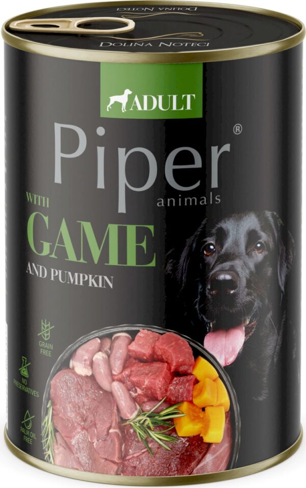 Karma dla psa PIPER dziczyzna dynia 400g Karma dla psa PIPER dziczyzna dynia 400g