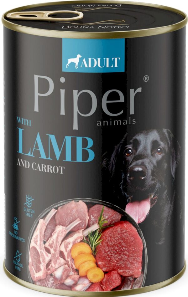 Karma dla psa PIPER jagnięcina marchew 400g