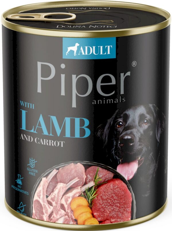 Karma dla psa PIPER jagnięcina marchew 800g Karma dla psa PIPER jagnięcina marchew 800g