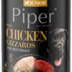 Karma dla psa PIPER junior żołądki kurczaka burak 400g
