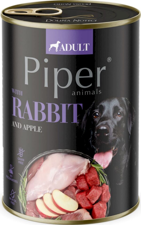 Karma dla psa PIPER królik jabłko 400g