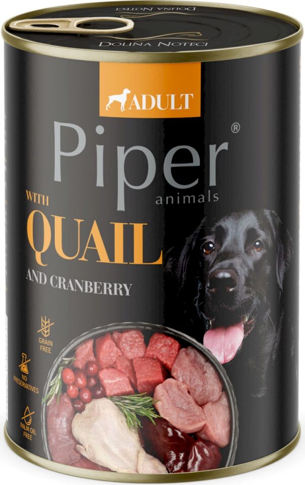 Karma dla psa PIPER przepiórka żurawina 400g