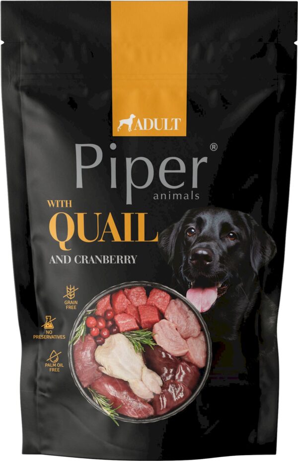 Karma dla psa PIPER przepiórka żurawina 500g Karma dla psa PIPER przepiórka żurawina 500g