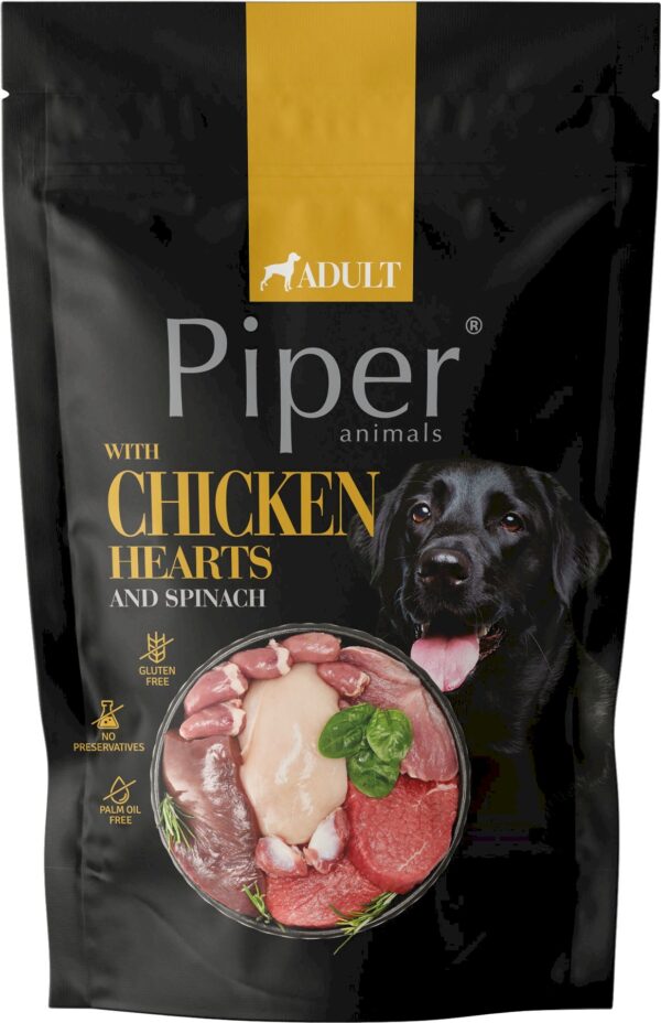 Karma dla psa PIPER serca kurczaka szpinak 500g