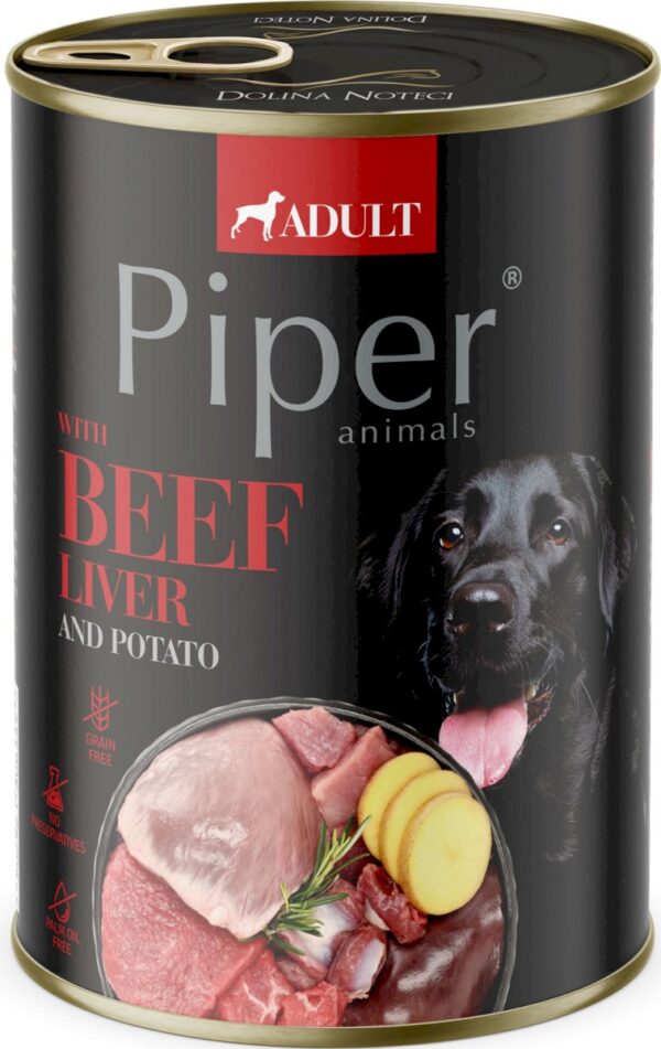 Karma dla psa PIPER wątroba ziemniaki 400g Karma dla psa PIPER wątroba ziemniaki 400g
