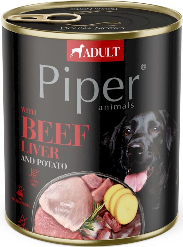 Karma dla psa PIPER wątroba ziemniaki 800g Karma dla psa PIPER wątroba ziemniaki 800g
