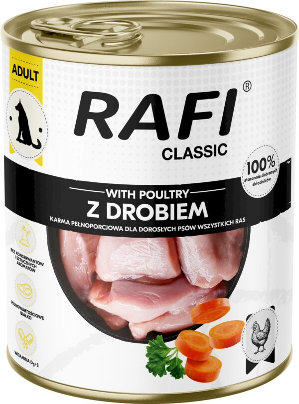 Karma dla psa RAFI drób 800g Karma dla psa RAFI drób 800g