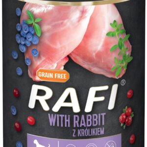 Karma dla psa RAFI królik 800g