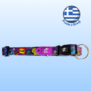 Obroża dla psa GLEE Platinum Purple Boom S