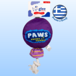 Zabawka dla psa GLEE lizak z piszczałką fioletowy 29cm