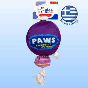 Zabawka dla psa GLEE lizak z piszczałką fioletowy 29cm